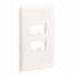 Panduit Placa de Pared Vertical CFPL4WHY, 4 Puertos, Blanco  1