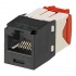 Panduit Jack Modular Mini-Com TX5e Cat5e, Negro/Rojo  1