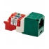Panduit Jack Modular Mini-Com TX5e Cat5e, Verde/Blanco  1