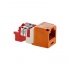 Panduit Jack Modular Mini-Com TX5e Cat5e, Naranja/Blanco  1