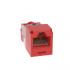 Panduit Mini-Com Cat5e TX-5e Modular Jack – Red CJ5E88TRD (Box Of 25)