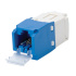 Panduit Jack Modular Mini-Com Cat6 UTP, RJ-45, Azul/Blanco