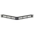 Panduit Panel de Parcheo Angular, 24 Puertos RJ-45, 1U, Negro  1