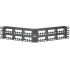 Parcheo Modular Cat6a, 48 Puertos, 2U, Negro - incluye Placa Trasera  1