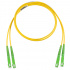 Panduit Cable Fibra Óptica Monomodo OS2 SC Macho - LC Macho, Núcleo 1.6µm, Cubierta 125µm, 2 Metros, Amarillo 