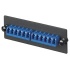 Panduit Panel de 12 Adaptadores de Fibra Óptica LC Simplex, Negro/Azul  1