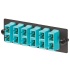 Panduit Panel de 6 Adaptadores de Fibra Óptica SC Dúplex Multimodo, Azul  1