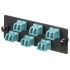Panduit Panel de 6 Adaptadores de Fibra Óptica LC Dúplex Multimodo, Azul