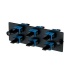 Panduit Panel de 6 Adaptadores de Fibra Óptica SC Simplex Monomodo, Azul  1