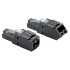Panduit Jack de Red Cat6a, RJ-45, Negro, 10 Piezas  1