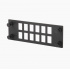 Panduit Placa para 12 Adaptadores de Fibra Óptica, Compatible FPONE3/FPONE4, Negro  2