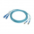 Panduit Cable Fibra Óptica Multimodo OM3 SC Macho - LC Macho, Núcleo 125µm, Cubierta 50µm, 2 Metros, Azul