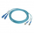 Panduit Cable Fibra Óptica Multimodo OM3 SC Macho - LC Macho, Núcleo 125µm, Cubierta 50µm, 2 Metros, Azul  1