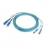Panduit Cable Fibra Óptica OM3 SC Macho - ST Macho, 2 Metros, Aqua  1