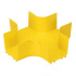 Panduit Conector Transversal 90°, para Canaleta Fiber Runner 4x4, Amarillo  1