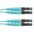 Panduit Cable Fibra Óptica OM3 de 2 Fibras LC Duplex - LC Duplex, OFNR, 50/125, 10Gig, 50cm, Turquesa  1