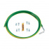 Panduit Cable para Aterrizar Equipos 6AWG, 1.5m Metros, Verde/Amarillo  1