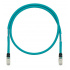Panduit Cable Patch Cat6A FTP, RJ-45 Macho - RJ-45 Macho, 15 Metros, Aqua