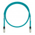 Panduit Cable Patch Cat6a Blindado RJ-45 Macho - RJ-45 Macho, 5 Metros, Aqua  1