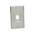 Panduit Placa para Pared KWPY, 1 Puerto, 1 Pieza, Acero Inoxidable