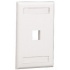 Panduit Placa Frontal Vertical NetKey de Montaje Empotrado, 1 Salida, Blanco  1