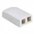 Panduit Caja NetKey, 2 Ventanas, Blanco  1