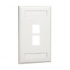 Panduit Placa con 2 Puertos, Blanco  1