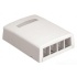 Panduit Caja de Montaje en Superficie NK4BXWH-AY, 4 Puertos, Blanco  1