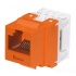 Panduit Jack de Red Cat6 de 8 Posiciones, Naranja/Blanco  1