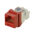 Panduit Jack de Red Cat6, RJ-45, Rojo  1
