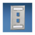 Panduit Placa para Pared NKF2S, 2 Puertos, 1 Pieza, Acero Inoxidable