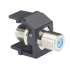 Panduit Módulo Acoplador Coaxial Tipo F, Negro  1