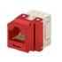 Panduit Conector RJ-45 para Cable Cat5e, Rojo  1
