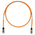 Panduit Cable Patch Cat6a S/FTP RJ-45 Macho - RJ-45 Macho, 2.5 Metros, Naranja