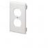 Panduit Placa para Pared, 2 Puertos NEMA, Blanco  1