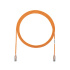 Panduit Cable Patch Cat6 UTP 28AWG, RJ-45 Macho - RJ-45 Macho, 30cm, Naranja