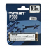 SSD Patriot P300 NVMe, 512GB, M.2, 1100 MB/s Escritura, 1700 MB/s Lectura, PCI Express 3.0  2
