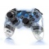 PDP Controller AfterGlow AP.2 para PS3, Inalámbrico, Bluetooth, USB, Azul/Transparente  1