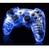 PDP Controller AfterGlow AP.2 para PS3, Inalámbrico, Bluetooth, USB, Azul/Transparente  2