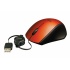 Mouse Perfect Choice OC-043997 Mini Optico Usb Retractil Color Naranja