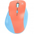 Mouse Ergonómico Perfect Choice Óptico Thumb, RF Inalámbrico, 1600DPI, Azul/Naranja  1
