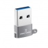 Perfect Choice Adaptador USB A Macho - USB C Hembra, Gris  1
