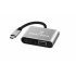 Perfect Choice Adaptador USB C Macho - HDM1/VGA Hembra, Plata/Negro  1