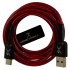 Perfect Choice Cable USB A Macho - USB C Macho, 2 Metros, Negro/Rojo  1