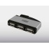 Perfect Choice Mini Hub PC-171478, 4x USB 2.0, Negro - Imagen adicional 1