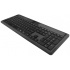 Teclado Perfect Choice Solar PC-200895, Inalámbrico, Negro