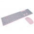 Kit de Teclado y Mouse Perfect Choice PC-201069, Inalámbrico, Rosa (Español)  3