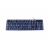Teclado Perfect Choice Blue Round, Alámbrico, USB, Azul (Español)  2