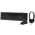 Kit de Teclado, Mouse y Audífonos Perfect Choice PC-201717, Alámbrico, USB, Negro (Español)  1