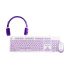 Kit de Teclado y Mouse Perfect Choice Farben 3 en 1, Alámbrico, USB, Morado (Español)  1